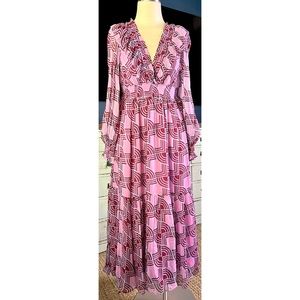 Anthropologie Odetta Maxi Dress M